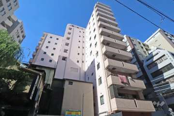 パロス新富町の外観(南東側から)