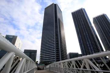 ベイシティ晴海スカイリンクタワーの外観(北側から)