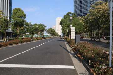 敷地北西側の前面道路　