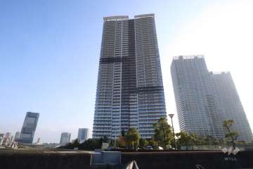 パークタワー晴海の外観(北側から)　　