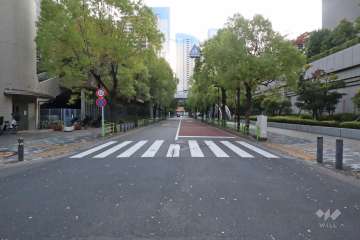 敷地南東側の前面道路