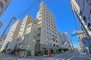 オープンレジデンシア銀座築地の外観（北東側から）