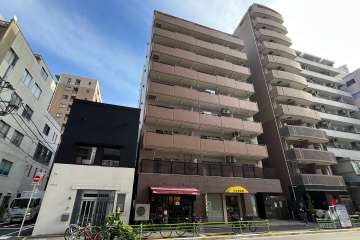 ルックハイツ築地の外観（北側から）