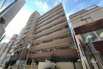 ルックハイツ築地の外観（南東側から）