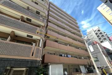 ルックハイツ築地の外観（南側から）