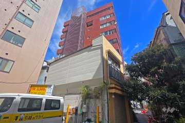 築地永谷タウンプラザの外観（南東側から）