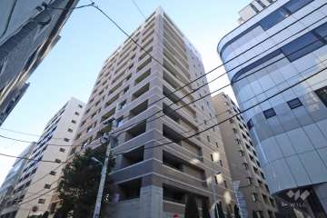 パークホームズ築地の外観(北側から)