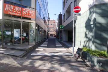 敷地南西側の前面道路　