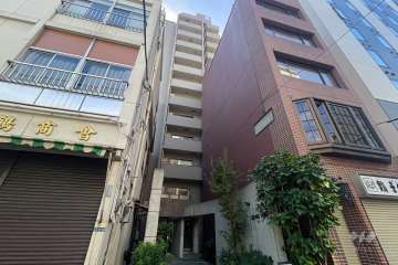 スカール築地の外観（北西側から）