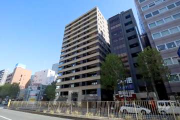 アネシア築地ステーションレジデンスの外観(西側から)