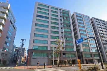 シティハウス月島駅前キャピタルコートの外観（北側から）