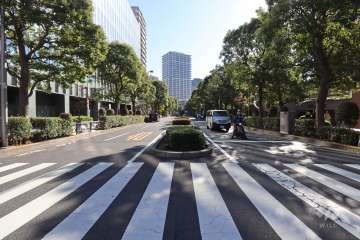 敷地西側の前面道路　　