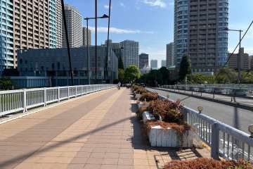 敷地東側の前面道路