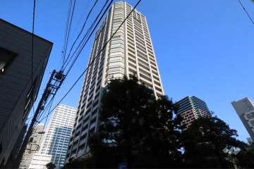 ライオンズタワー月島の外観(西側から)