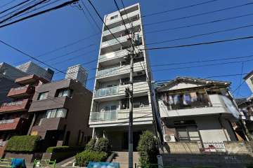 プレールドゥーク月島2の外観（南東側から）