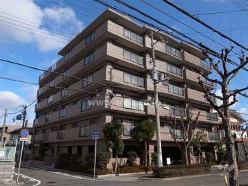 プレステージ西宮香枦園の外観（南西側から）
