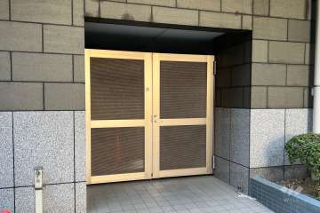 駐輪場の出入り口