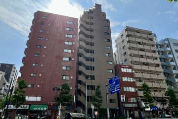 マイキャッスル水天宮前弐番館の外観（北側から）