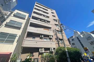 マイキャッスル水天宮前壱番館の外観（西側から）