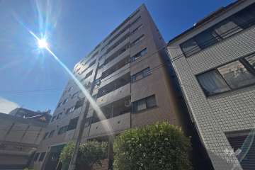 マイキャッスル水天宮前壱番館の外観（南東側から）