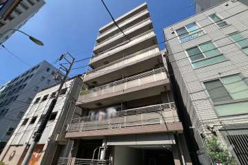 プレジール日本橋人形町の外観（南東側から）