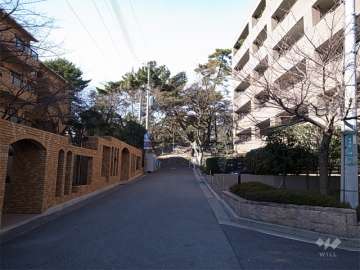 敷地の南側の道路