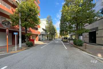 敷地南東側の前面道路　　