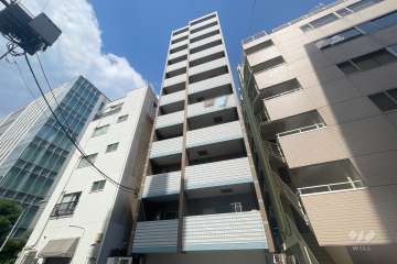 プレミアムキューブ日本橋浜町の外観（南西側から）