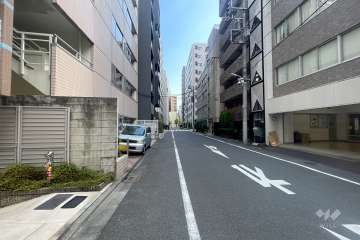敷地南西側の前面道路　