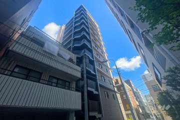 クレヴィア日本橋水天宮前ハマチョウレジデンスの外観（北西側から）