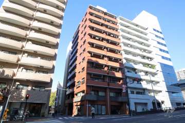 ブリリアンス日本橋浜町公園の外観（南側から）