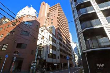 コスモ日本橋浜町の外観（南側から）