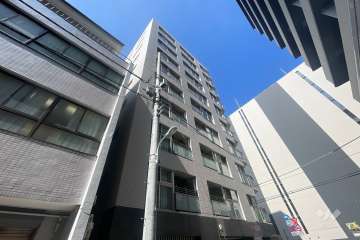 ロジュマンジャンティ人形町の外観（南側から）