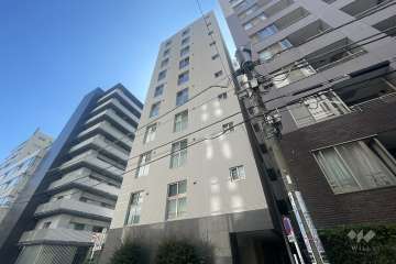ロジュマンジャンティ人形町の外観（北東側から）