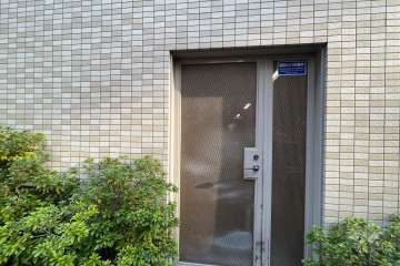 駐輪場の出入り口