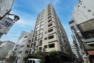 インプレスト東京八丁堀ルサンクの外観（北東側から）