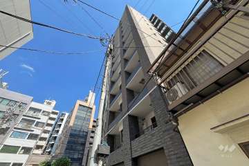 クレヴィア東京八丁堀中央湊の外観（南西側から）１