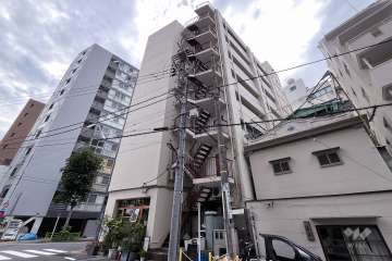ハイツ八丁堀の外観（北東側から）