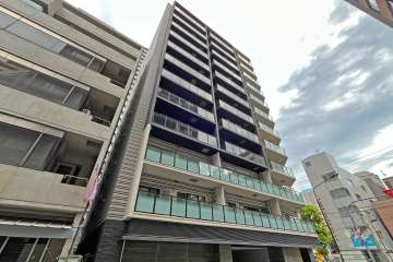 ウィルローズ東京八丁堀の外観（南西側から）