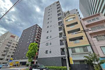 ウィルローズ東京八丁堀の外観（北東側から）