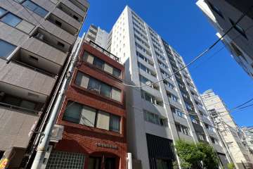 パークホームズセントラルシティ中央区湊の外観（南東側から）