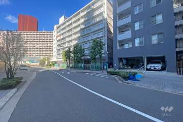 敷地南東側の前面道路　