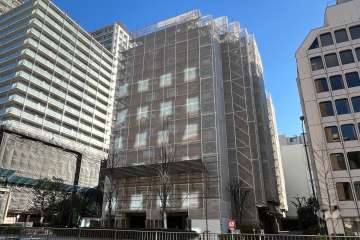 明石町ツインクロスの外観（北西側から）