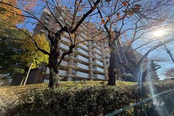 上高田４丁目団地１号棟の外観（北西側から）