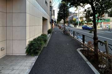 敷地北側の前面道路