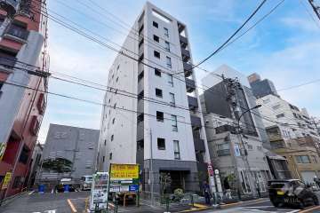 リビオ中野坂上パークフロントの外観（北東側から）