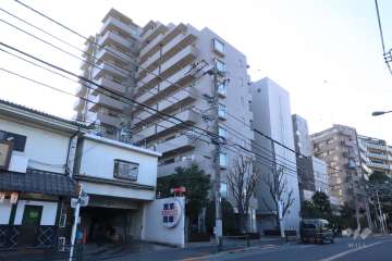 中野桃園シティハウスの外観(北東側から)