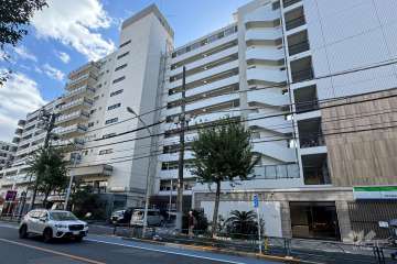 中野第二コーポの外観（北西側から）