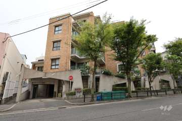 パレ・シェール苦楽園北夙川通りの外観（北側から）
