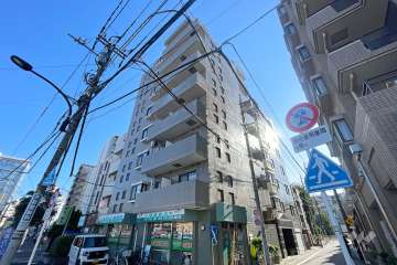 エルベＴＭ東中野の外観（北西側から）